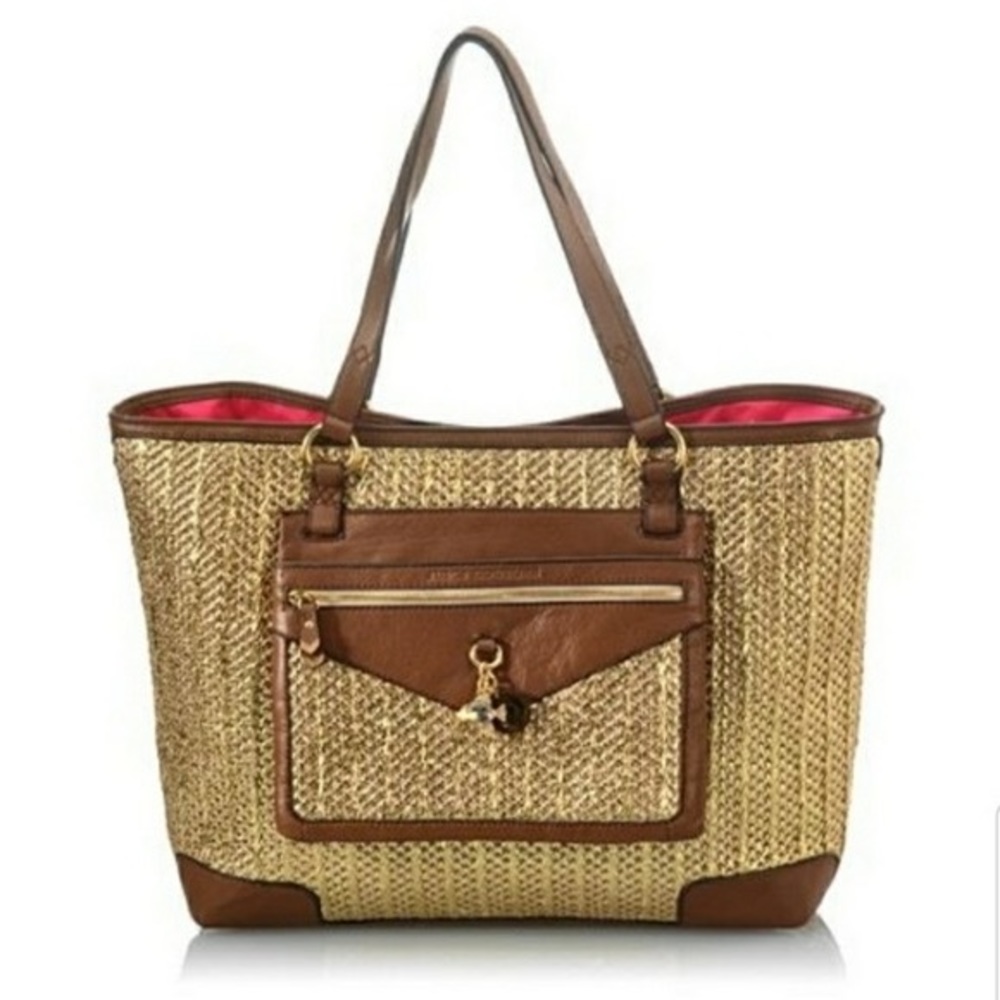Juicy Couture Palm Springs Metallic
Straw Tote Bag